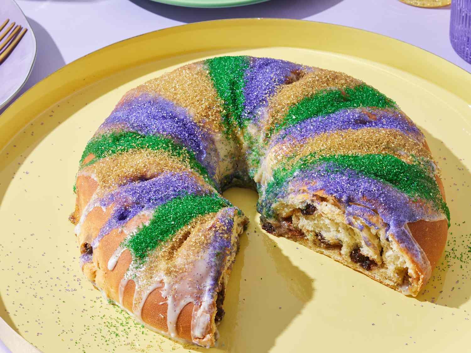 Step 18 of Mardi Gras King Cake