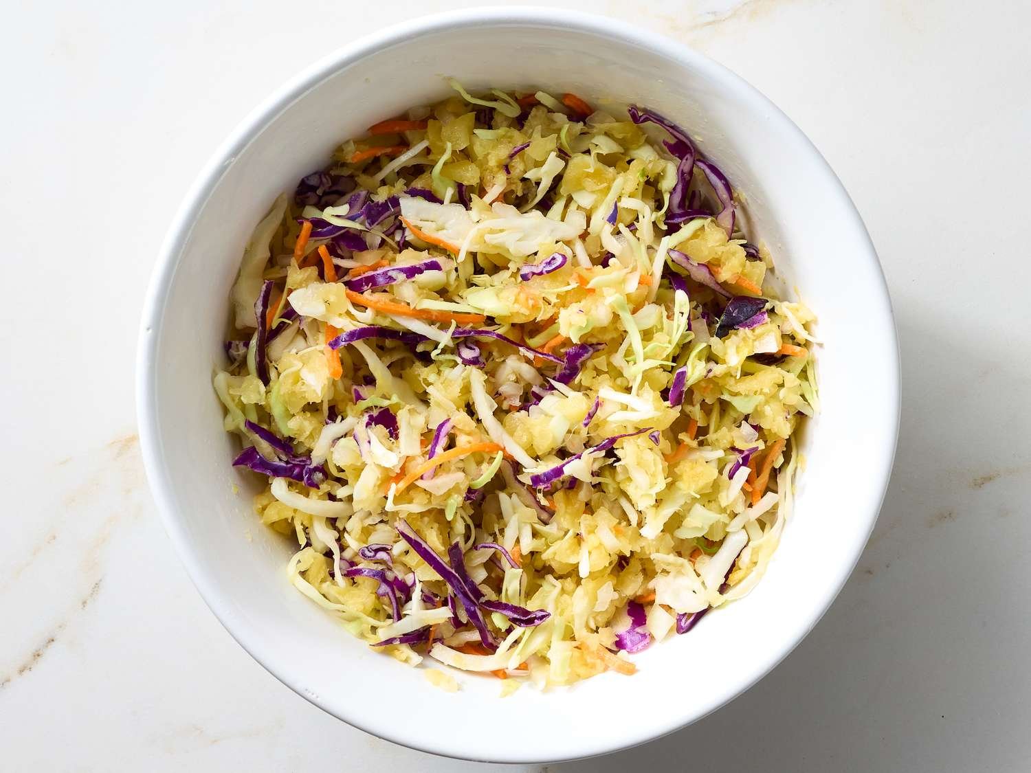 Step 2 of Hawaiian Coleslaw