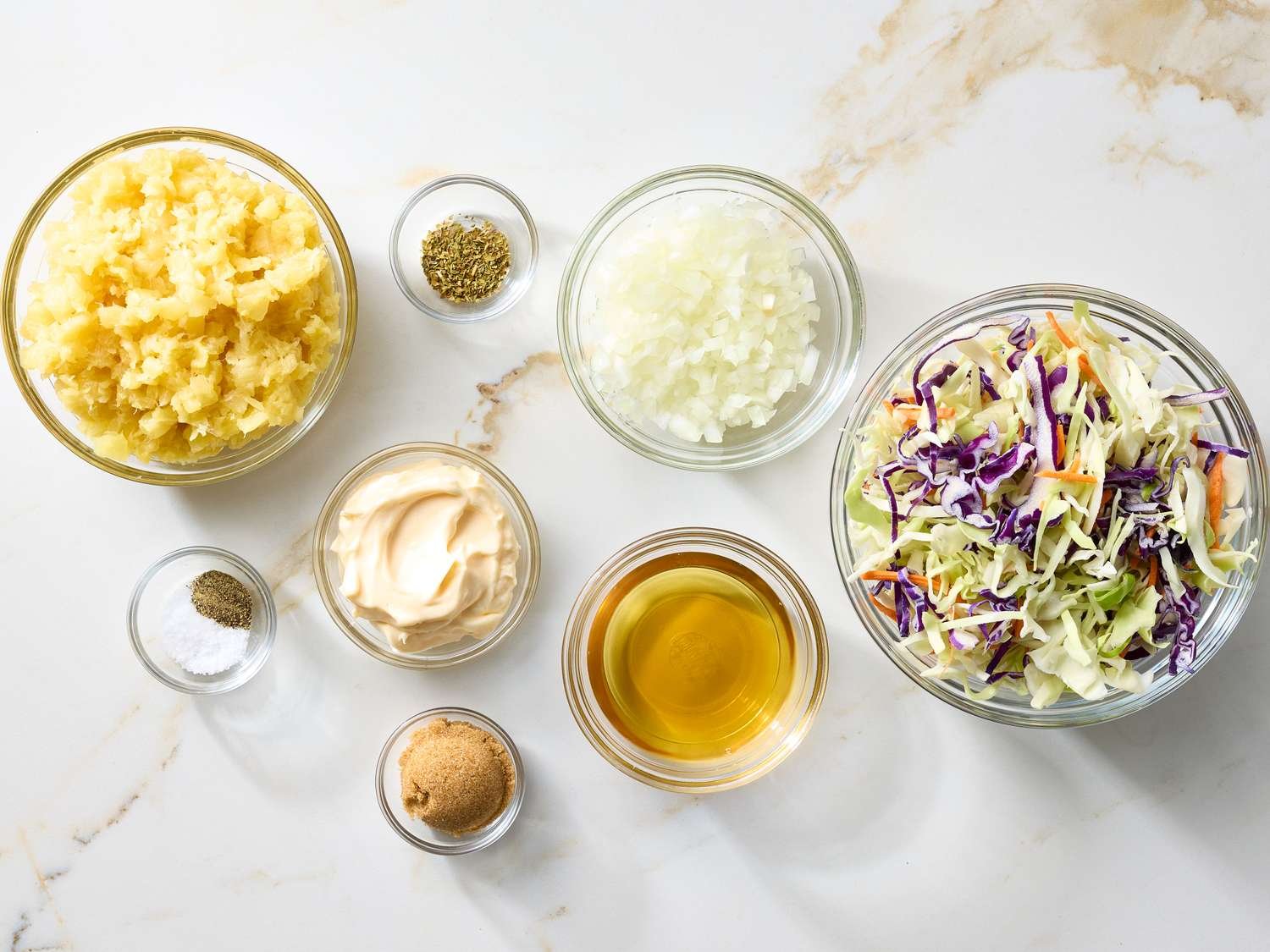 Step 1 of Hawaiian Coleslaw