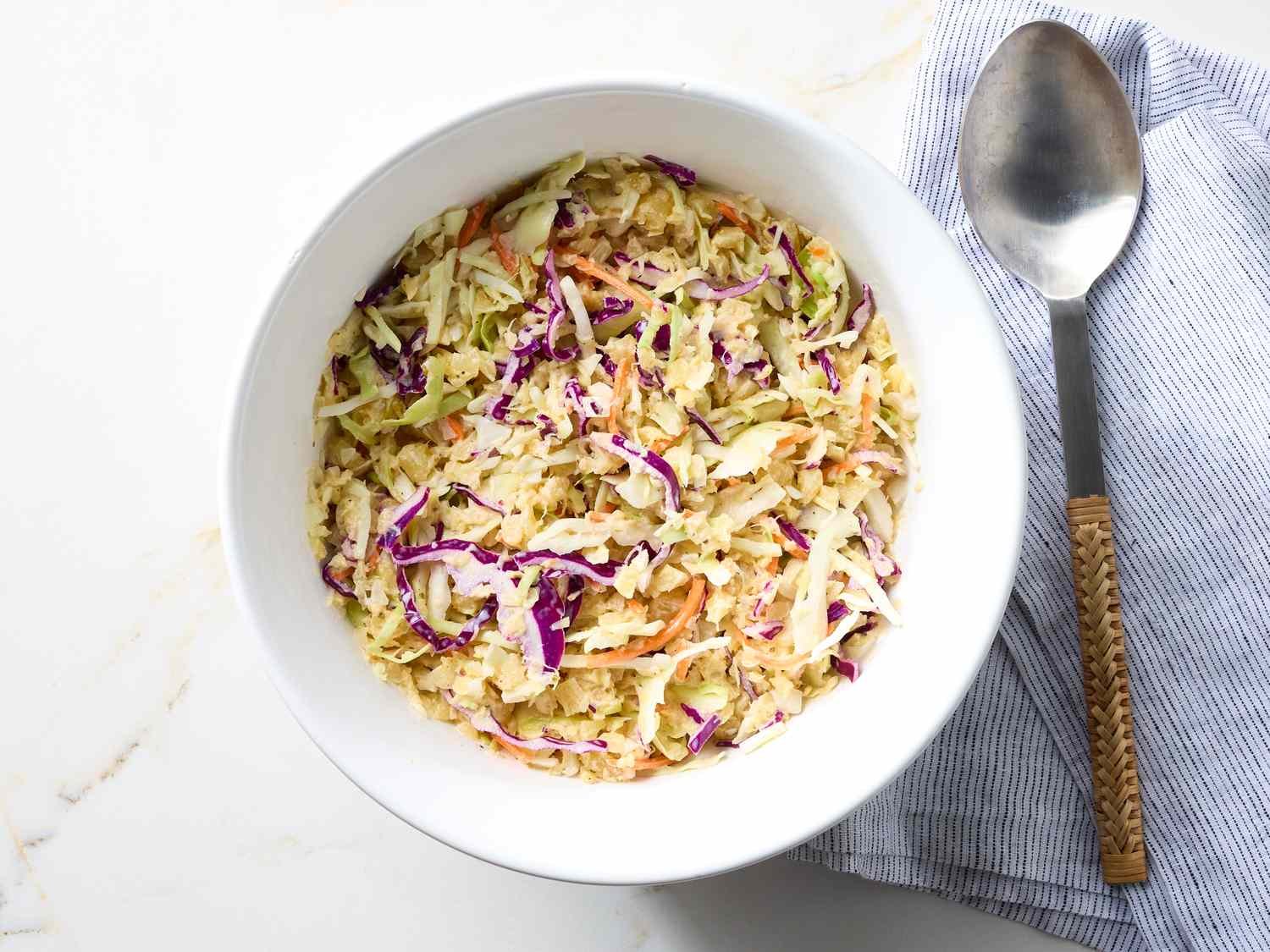 Step 4 of Hawaiian Coleslaw