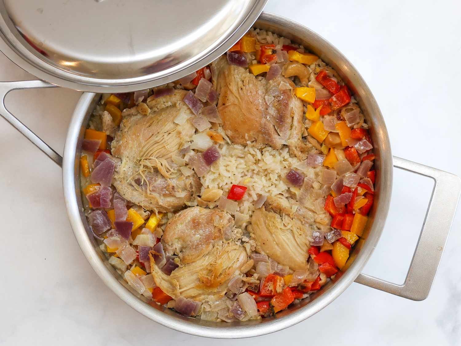 Step 5 of One-Pot Coconut Chicken and Rice