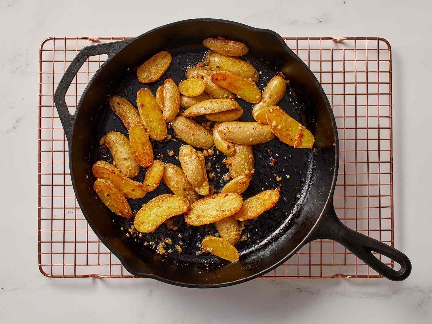 Step 4 of Roasted Garlic-Parmesan Fingerling Potatoes