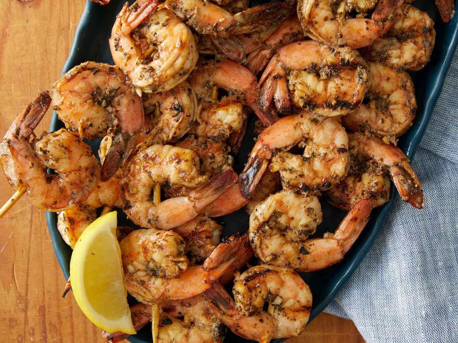Step 5 of Grilled Garlic and Herb Shrimp