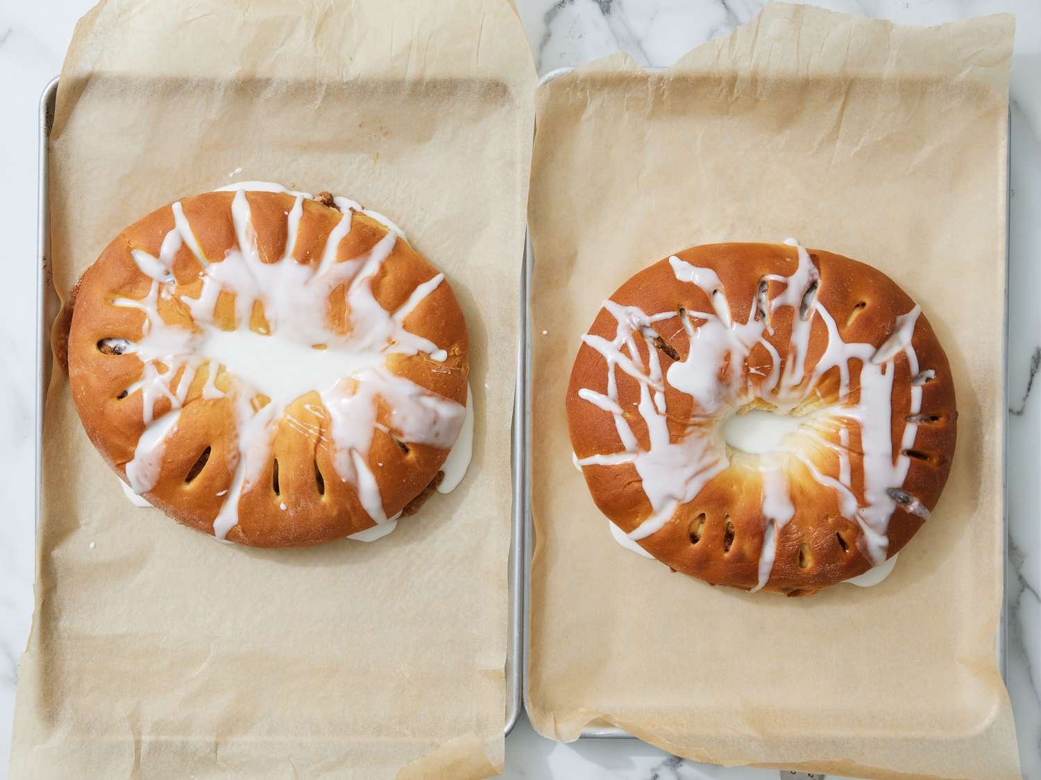 Step 17 of Mardi Gras King Cake