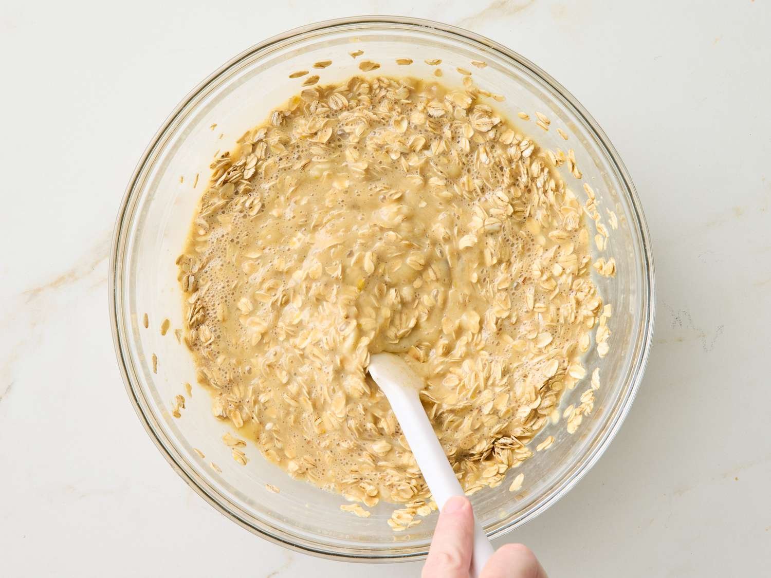 Step 4 of Banana Bread Baked Oatmeal