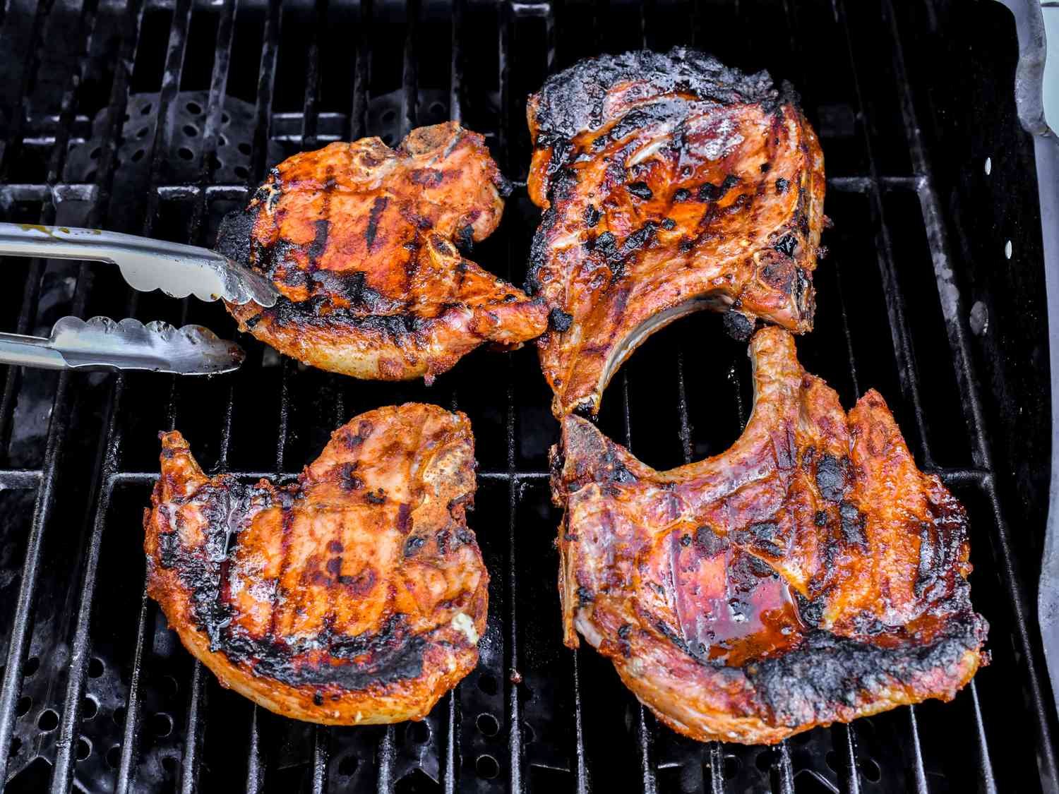 Step 4 of Smoky Grilled Pork Chops