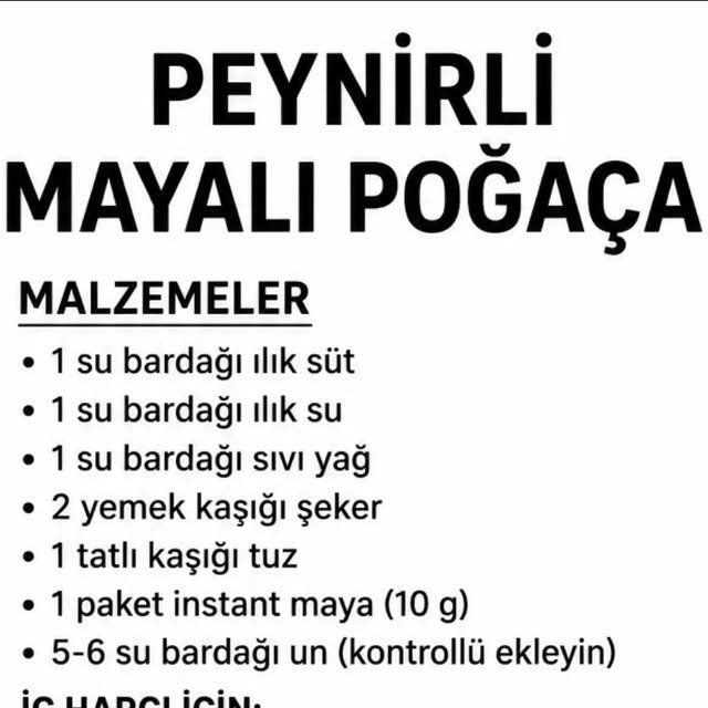 Peynirli Mayalı Poğaça