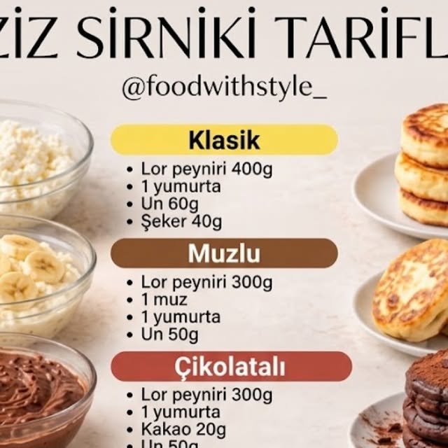 6 Farklı Çeşidiyle Sırniki
