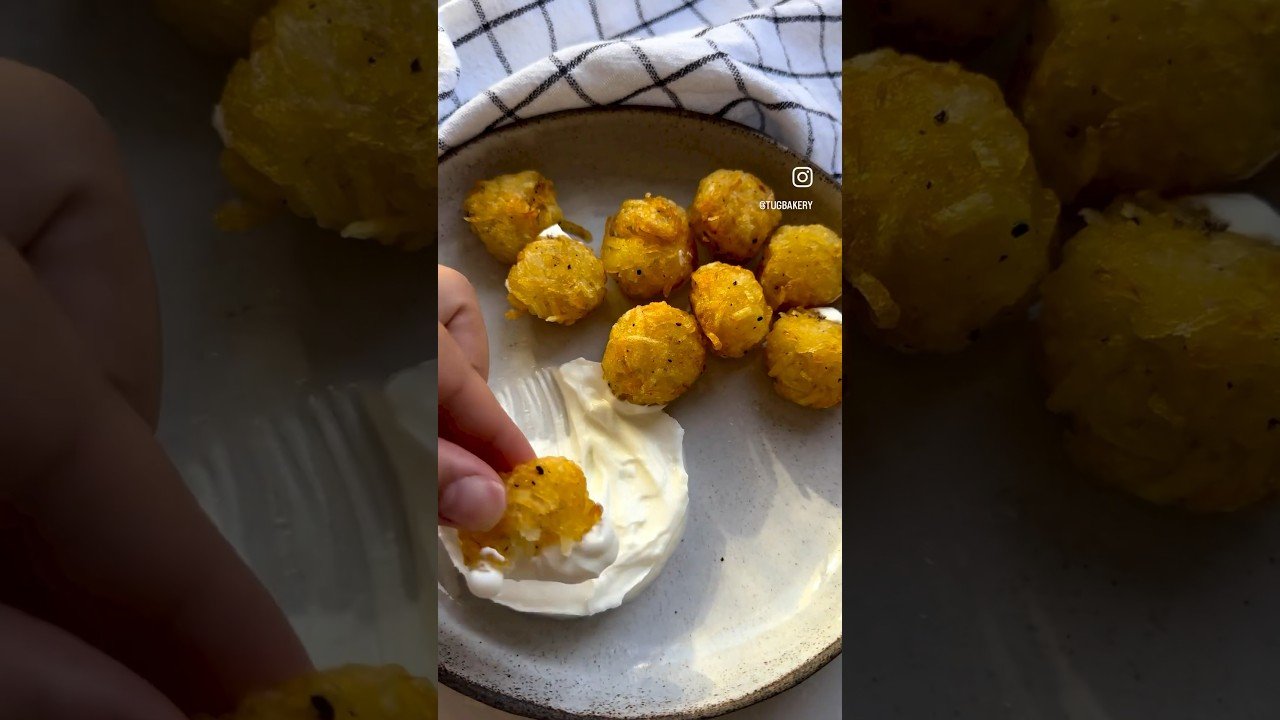 çıtır patates topları 🥔 atıştırmalık 🌿