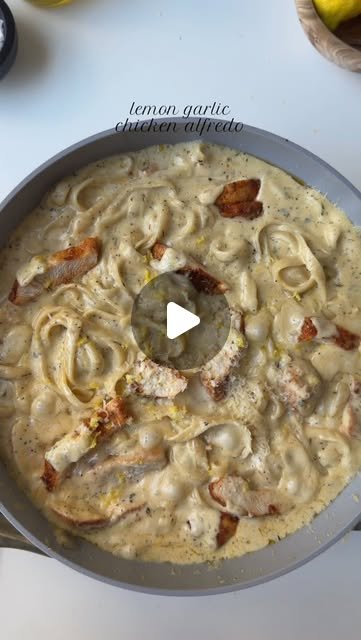 Lemon garlic chicken Alfredo