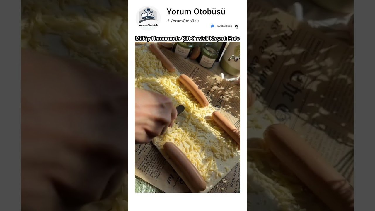 5 DAKİKADA ÇITIR ATIŞTIRMALIK! Milföy Hamurunda Çift Sosisli Bol Kaşarlı Rulo!