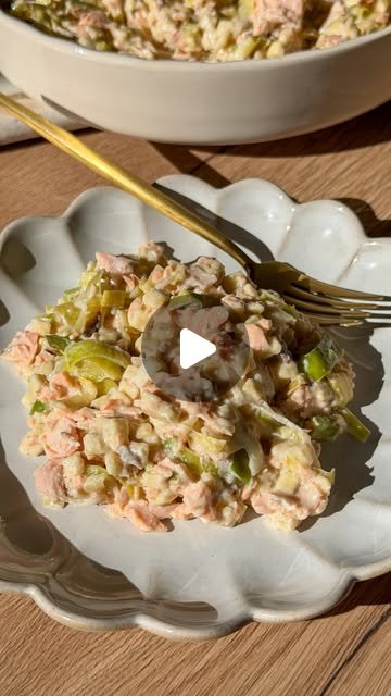 One pot crémeux Crozets, saumon, poireau, Boursin