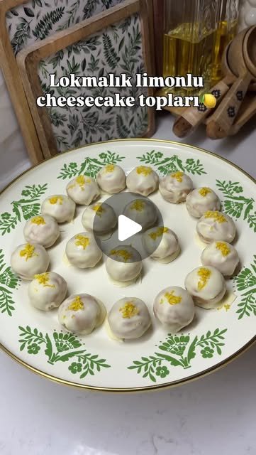 Limonlu Cheesecake Topları