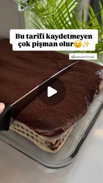 Kat Kat Çikolatalı Muhallebi Pastası