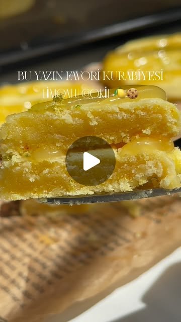 Limonlu Cookie (Üzeri Limon Curd’lu!)
