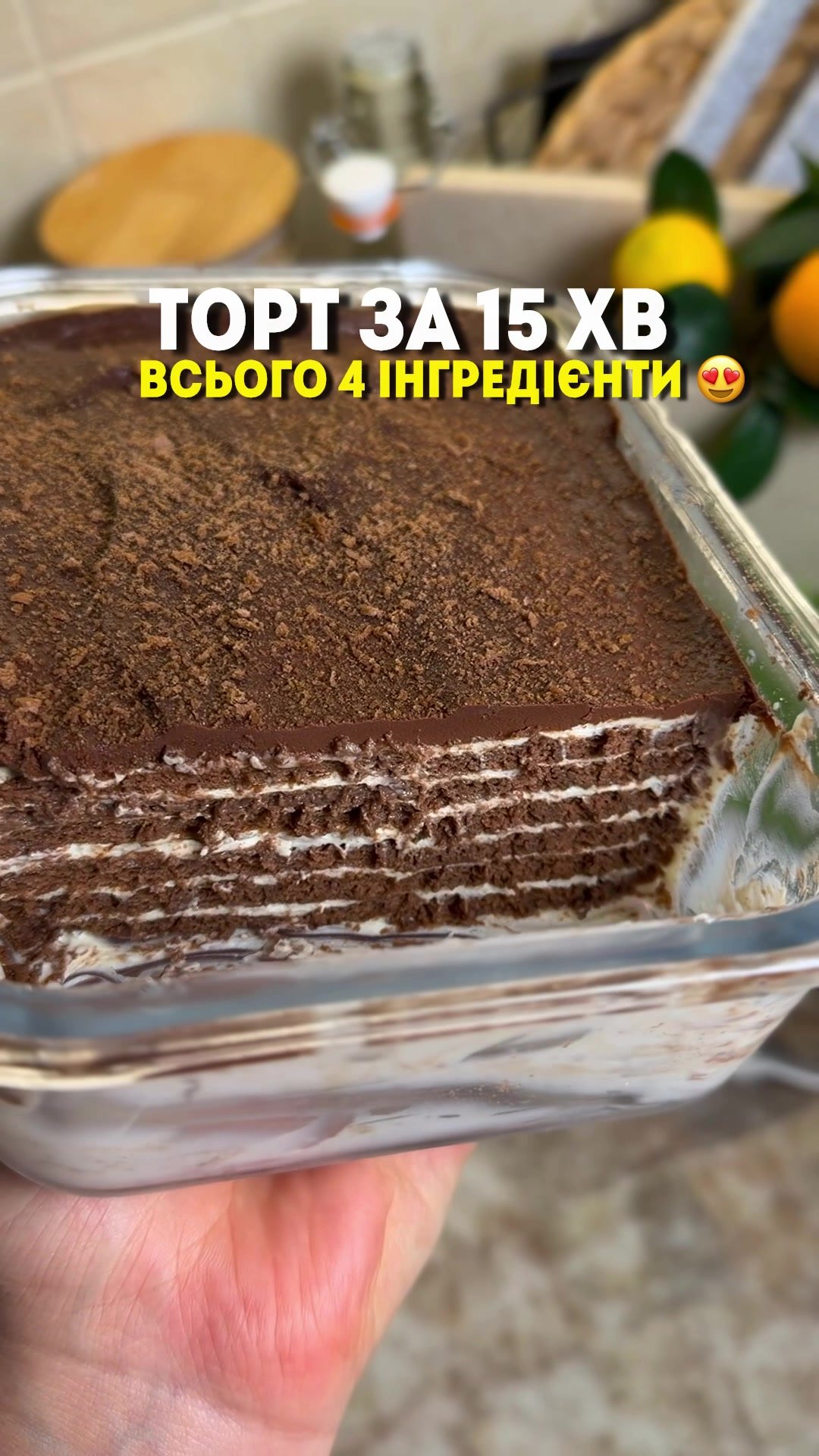 Торт без випікання за 15 хвилин