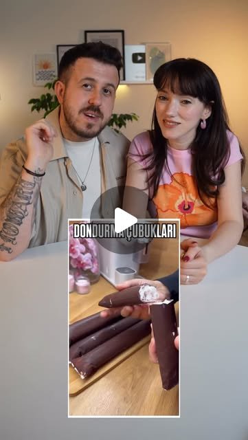 Çikolatalı dondurma çubukları