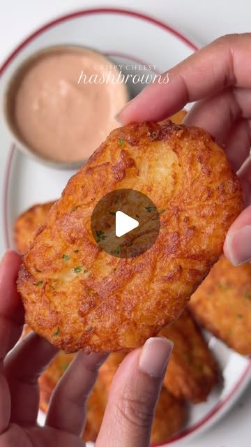 Crispy cheesy hashbrowns