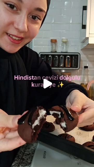 Hindistan cevizi dolgulu kurabiye